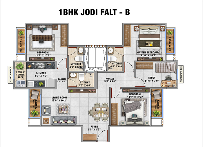 Vastu Park Kharghar Specific Floor Plan A